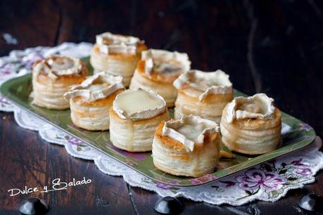 Volovanes Rellenos de Morcilla con Cebolla Caramelizada y Queso de Cabra Volovanes Rellenos de Morcilla con Cebolla Caramelizada y Queso de Cabra