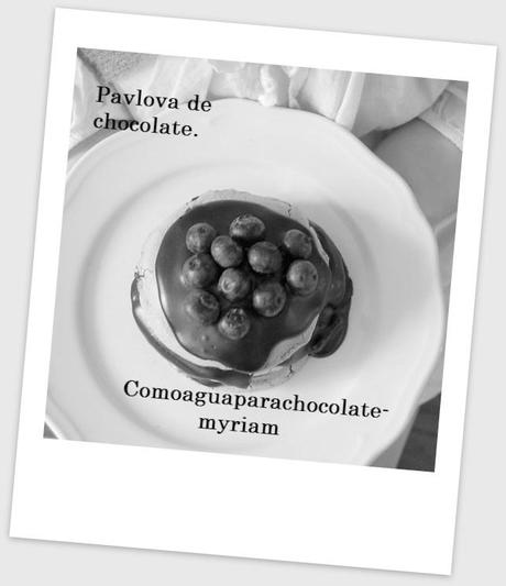 PAVLOVA DE CHOCOLATE. PAVLOVA DE CHOCOLATE.