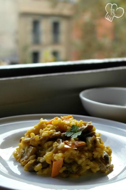 Risotto de setas y calabaza Risotto de setas y calabaza