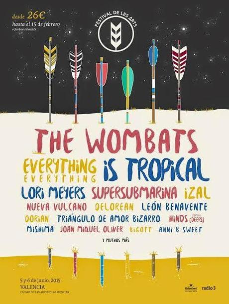The Wombats y Supersubmarian Entre las Nuevas Confirmaciones del Festival de Les Arts'15 The Wombats y Supersubmarian Entre las Nuevas Confirmaciones del Festival de Les Arts'15
