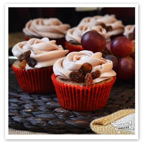 CUPCAKES DE VINO MUGA Y PASAS / RED WINE AND RAISIN CUPCAKES CUPCAKES DE VINO MUGA Y PASAS / RED WINE AND RAISIN CUPCAKES