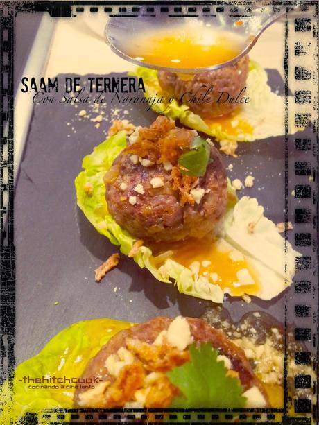 SAAM DE TERNERA CON SALSA DE NARANJA Y CHILE DULCE (Cena#71) SAAM DE TERNERA CON SALSA DE NARANJA Y CHILE DULCE (Cena#71)