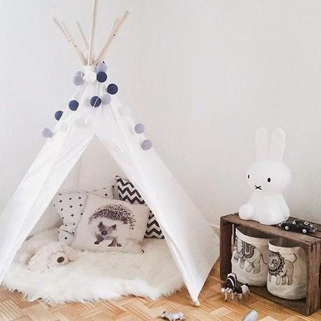 Inspiración TIPIS BLANCOS para niños y DIY para hacerte uno! Inspiración TIPIS BLANCOS para niños y DIY para hacerte uno!
