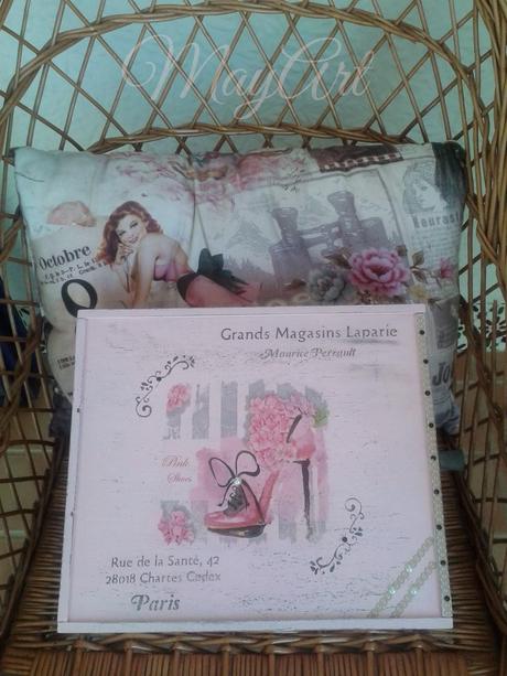 CAJA DE MADERA LA VIE EN ROSE CAJA DE MADERA LA VIE EN ROSE