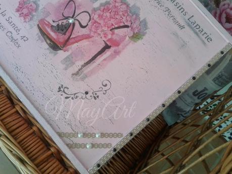 CAJA DE MADERA LA VIE EN ROSE CAJA DE MADERA LA VIE EN ROSE