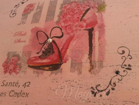 CAJA DE MADERA LA VIE EN ROSE CAJA DE MADERA LA VIE EN ROSE