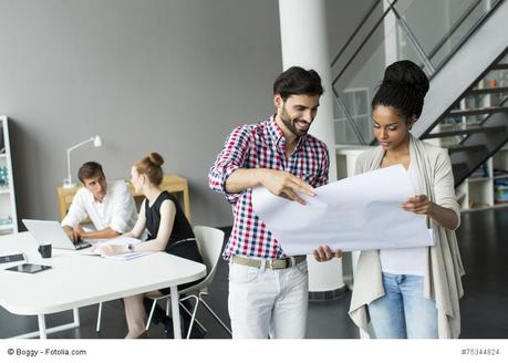 Young people in the office