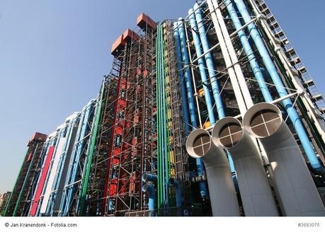 The Pompidou cultural center in Paris