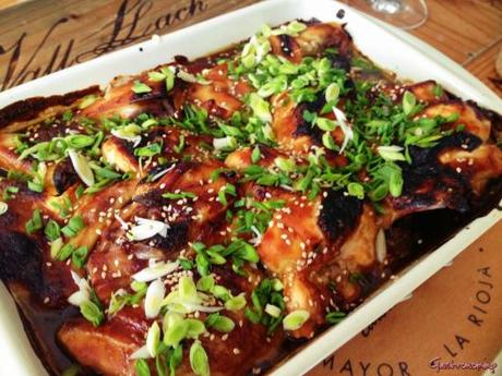 Pollo asado con salsa Teriyaki Pollo asado con salsa Teriyaki