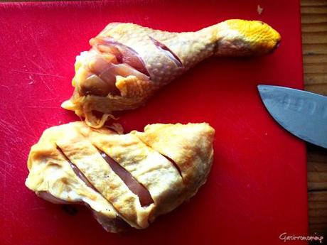 Pollo asado con salsa Teriyaki Pollo asado con salsa Teriyaki