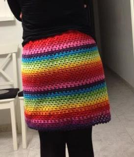 Tutorial Falda granny de crochet