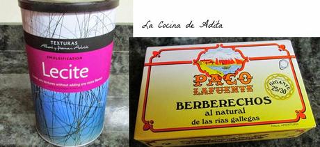 Berberechos, con aire de limón Berberechos, con aire de limón