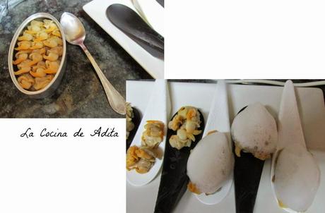 Berberechos, con aire de limón Berberechos, con aire de limón