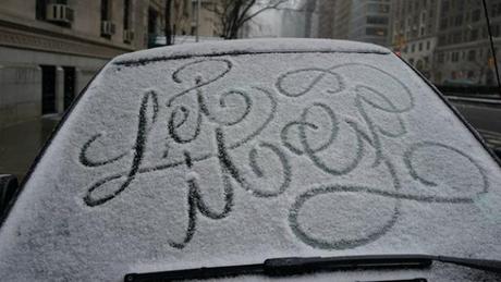 El artista que dibujaba tipografías sobre los coches nevados de Nueva York