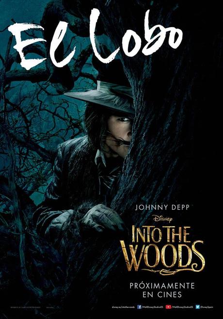 Cartel personaje Johnny Depp en Into the Woods