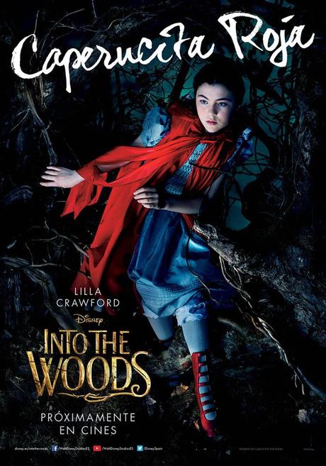 Cartel personaje Lilla Crawford en Into the Woods