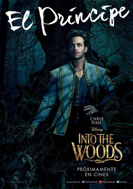 Cartel personaje Chris Pine en Into the Woods