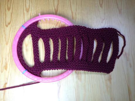 Tejiendo una cinta trenzada o braided headband en telar