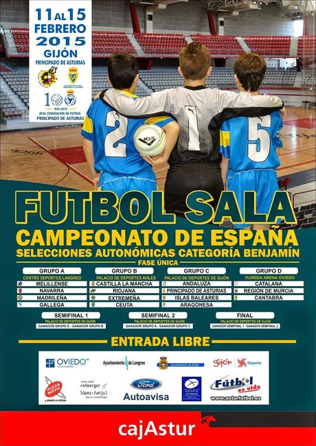 Campeonato Benjamín Fútbol Sala Nacional en Asturias: Resultados, calendarios y mas...
