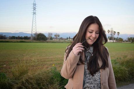 Black, white and camel coat Black, white and camel coat