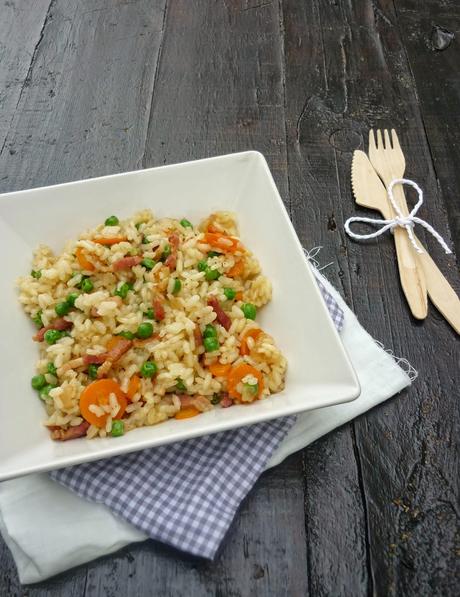 Arroz con bacon Arroz con bacon