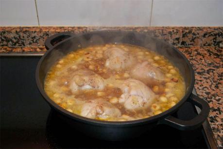 Pollo con avellanas paso 4 Pollo con avellanas paso 4