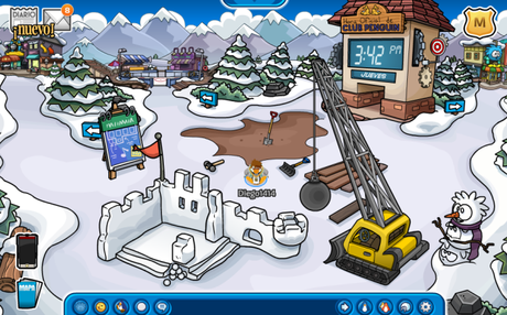 ¡Preparativos en el Fuerte Nevado! Fiesta SuperDJ Club Penguin