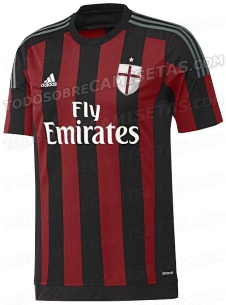 Camiseta Milan 2015 - 2016