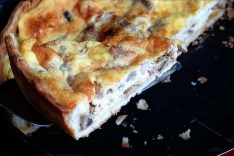 Quiche de boletus y gambas , receta sin thermomix quiche de setas y gambas
