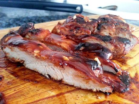 Lomo de Cerdo con Salsa Barbecue Lomo de Cerdo con Salsa Barbecue