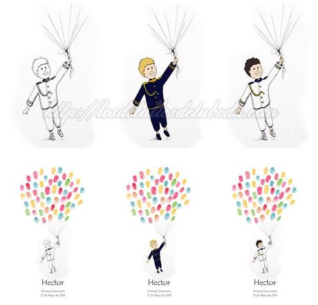 Lámina para huellas comunión niña vestido de almirante Lámina para huellas comunión niña vestido de almirante