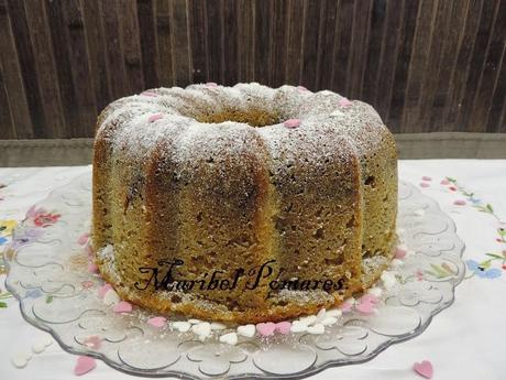 Bundt cake marmolado en olla programable. Bundt cake marmolado en olla programable.
