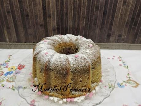 Bundt cake marmolado en olla programable. Bundt cake marmolado en olla programable.
