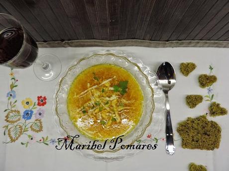 Sopa de col y calabaza en olla programable. Sopa de col y calabaza en olla programable.