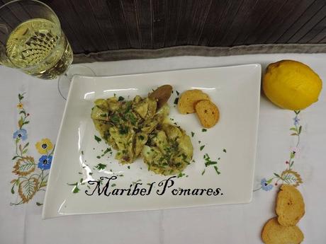 Alcachofas al limón en olla programable. Alcachofas al limón en olla programable.