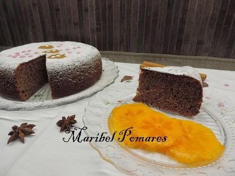 Bizcocho de caqui persimón en olla programable. Bizcocho de caqui persimón en olla programable.