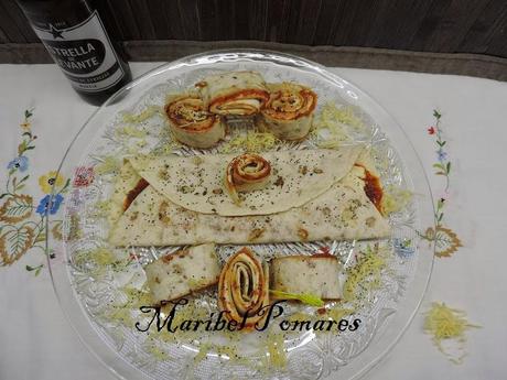 Wraps de sobrasada y quesitos. Wraps de sobrasada y quesitos.