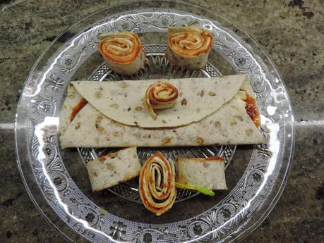 Wraps de sobrasada y quesitos. Wraps de sobrasada y quesitos.