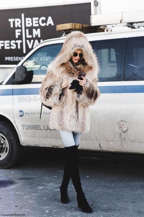 STREET STYLE NYFW I New_York_Fashion_Week-Fall_Winter_2015-Street_Style-NYFW-Fur_Coat-Over_The_Knee_Boots-