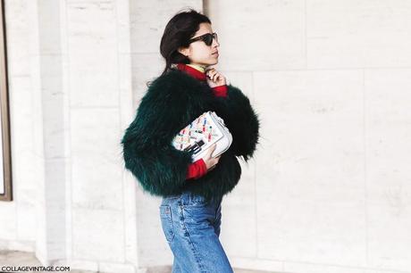 STREET STYLE NYFW I New_York_Fashion_Week-Fall_Winter_2015-Street_Style-NYFW-Leandra_Medine-Fur_Coat-Flared_Jeans-Turtle_Neck-8