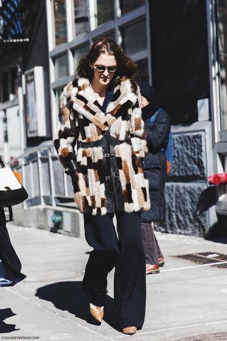 STREET STYLE NYFW I New_York_Fashion_Week-Fall_Winter_2015-Street_Style-NYFW-Sofia_Sanchez-Fur_Coat-Flared_Jeans-