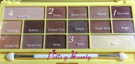 Look paleta Naked Chocolate, I Heart Makeup