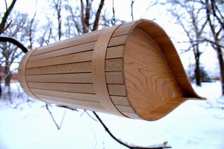 Una caseta diseñada para los gorriones Una caseta diseñada para los gorriones