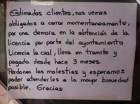 Descontento del comercio de León con el alcalde comercio de León precintado