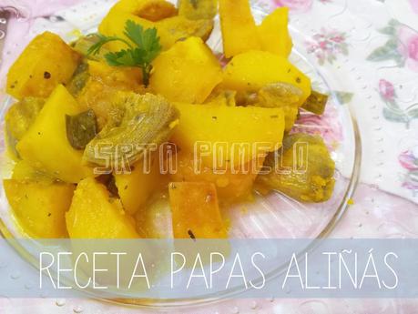 Receta: papas aliñás (al estilo de mi casa). Receta: papas aliñás (al estilo de mi casa).