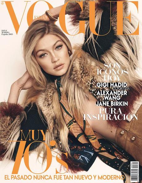 Gigi Hadid portada de Vogue con un look de Gucci