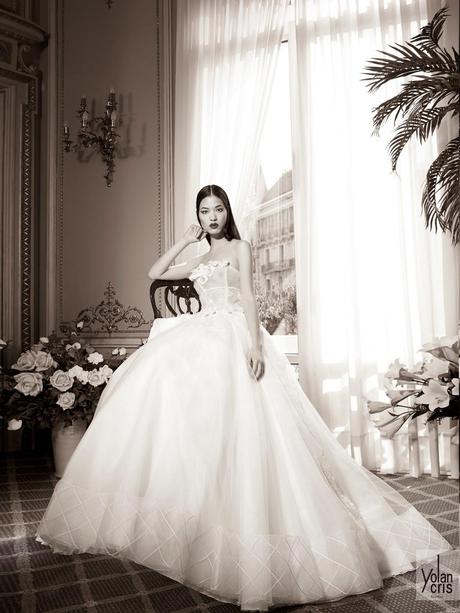 Quarzo Vestido de novia de Alta Costura de YolanCris para otoño-invierno 2016