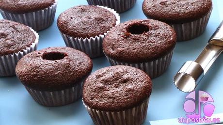 CUPCAKES DE DOBLE CHOCOLATE