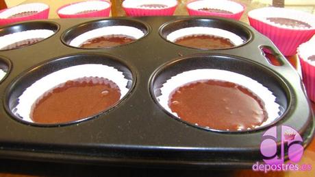 CUPCAKES DE DOBLE CHOCOLATE