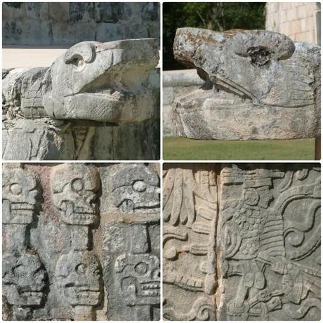 Un día en Chichén Itzá Detalles de templos en Chichén Itzá